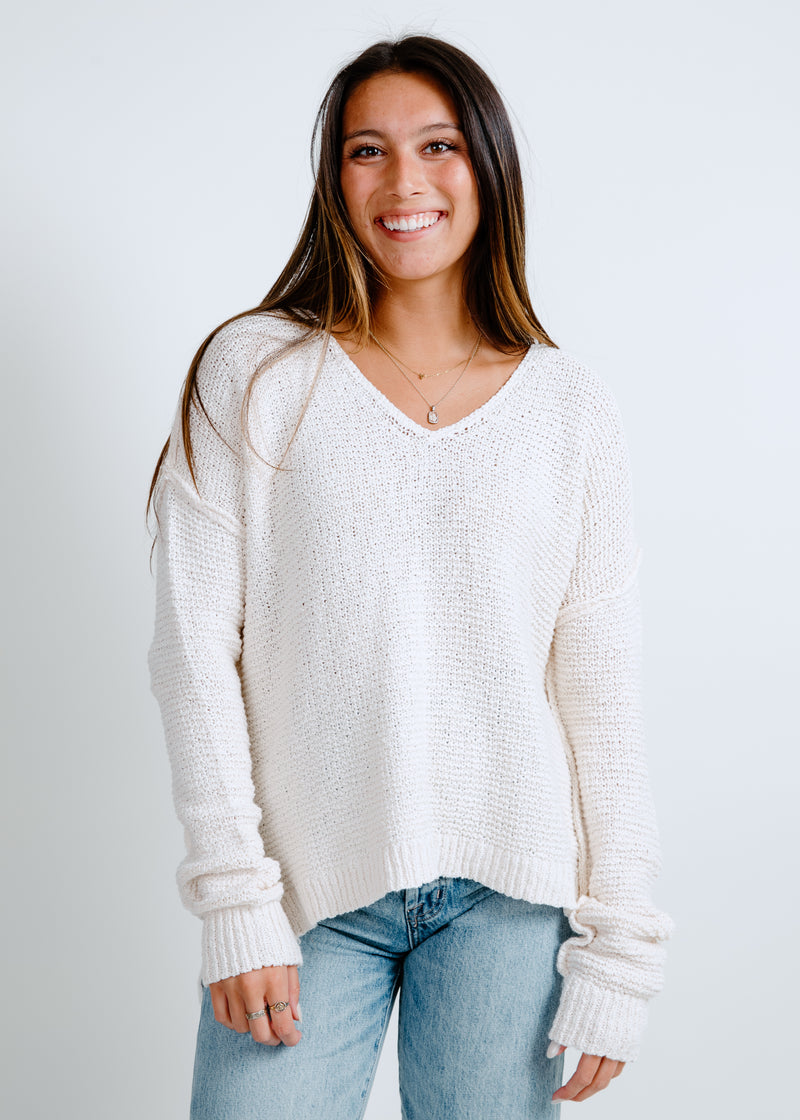 Elizabeth Knit Sweater - Ivory