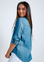 Emilie Chambray Button Down Top