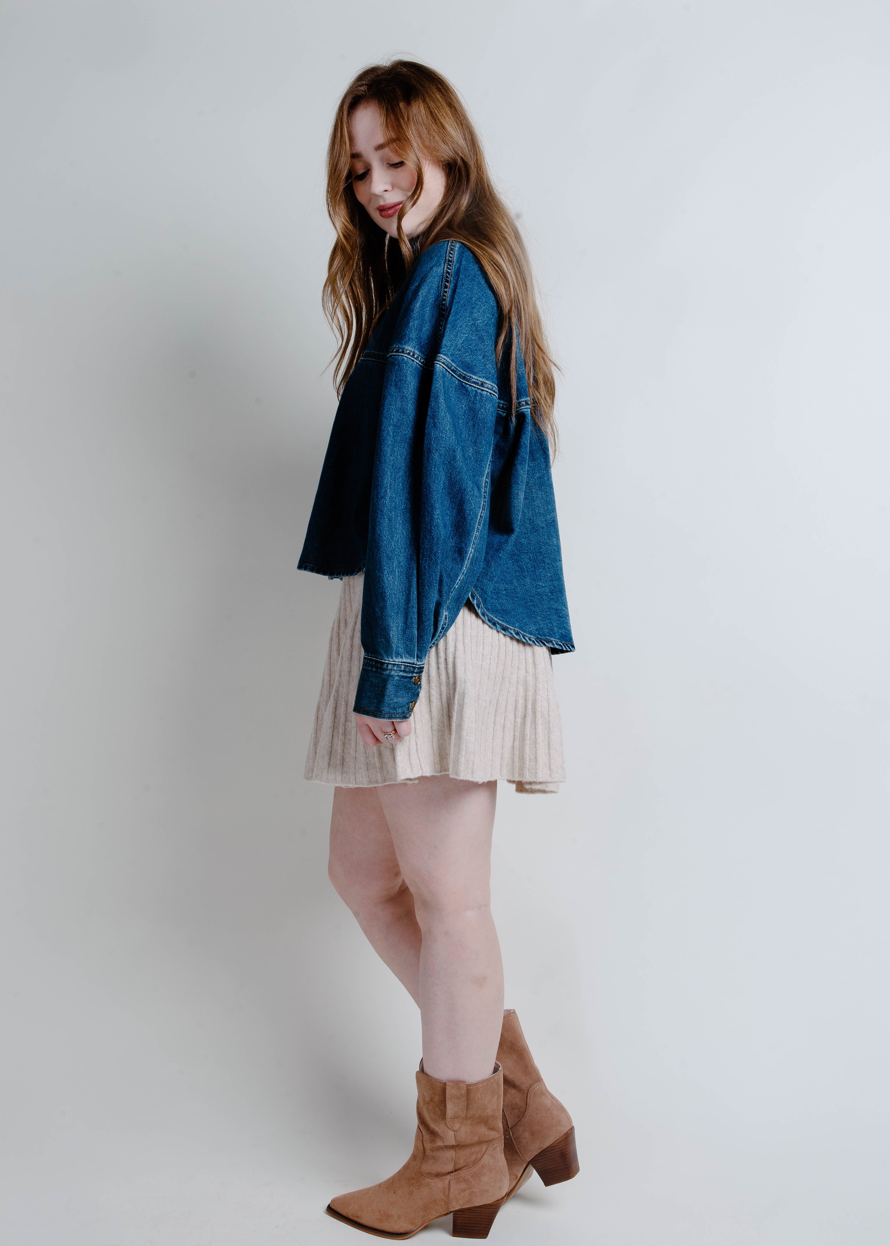 Faith Mini Skirt - Oatmeal