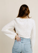 Lindsey Cropped Ivory Top