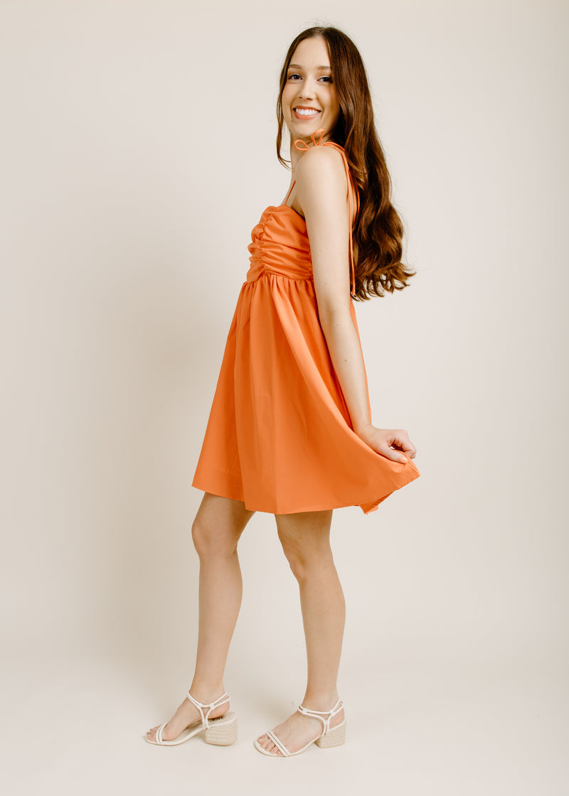 Daisy Coral Mini Dress