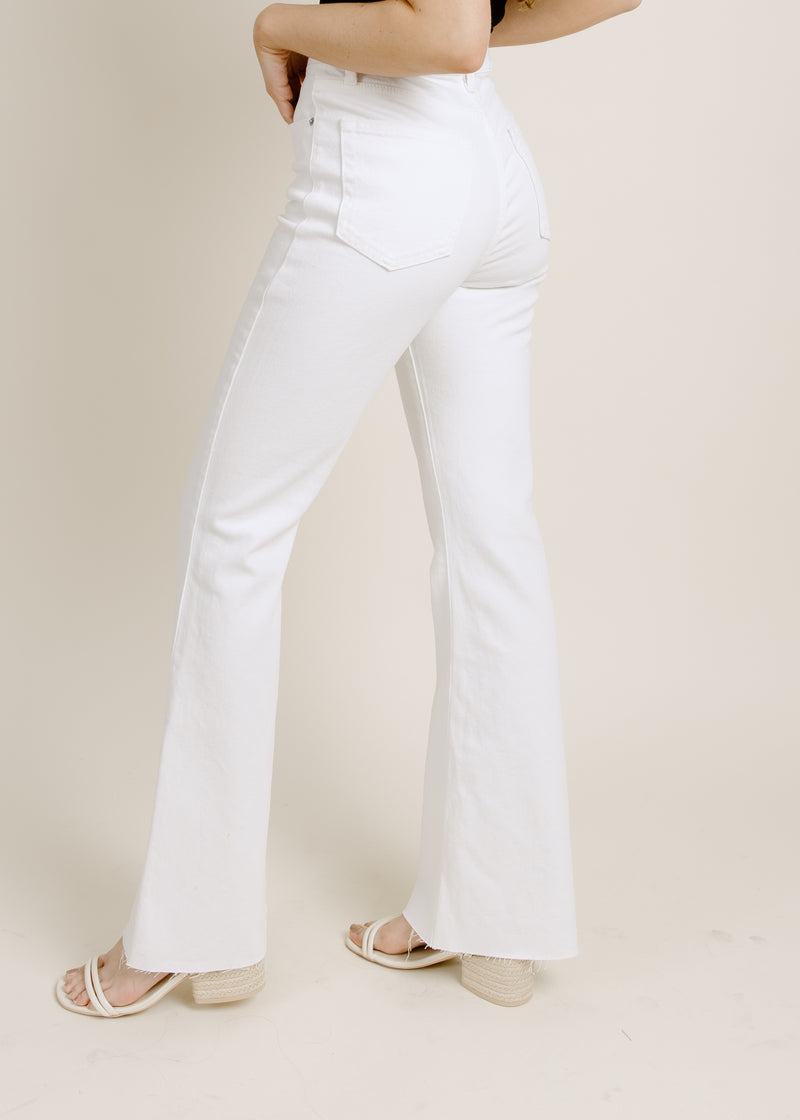 JBD Vintage White Flare Jeans