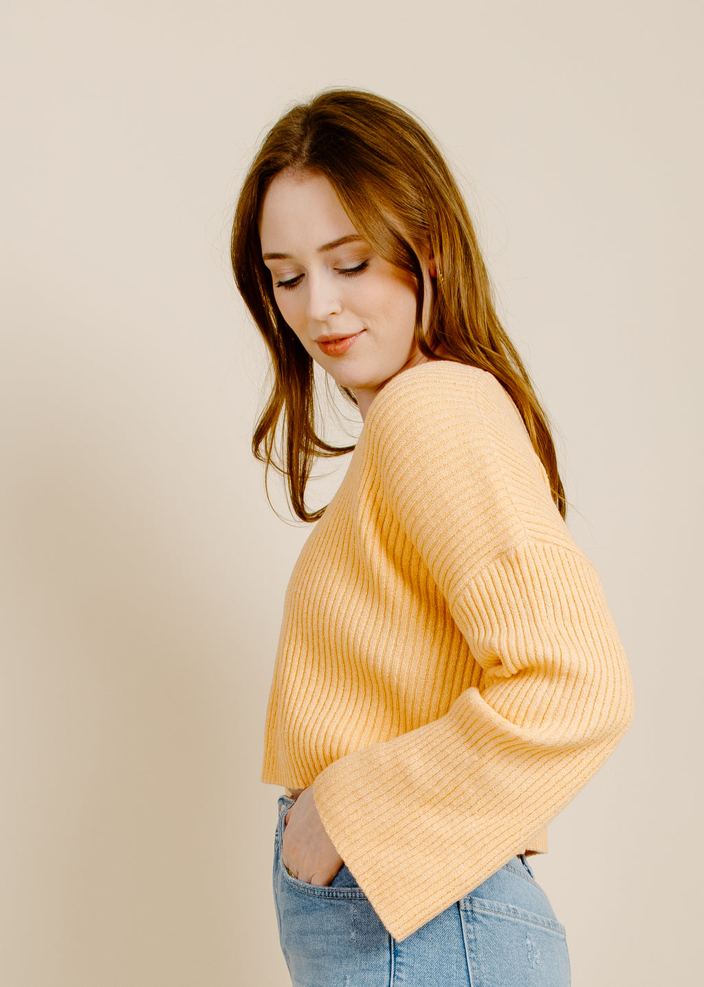 Margo Peach Sweater