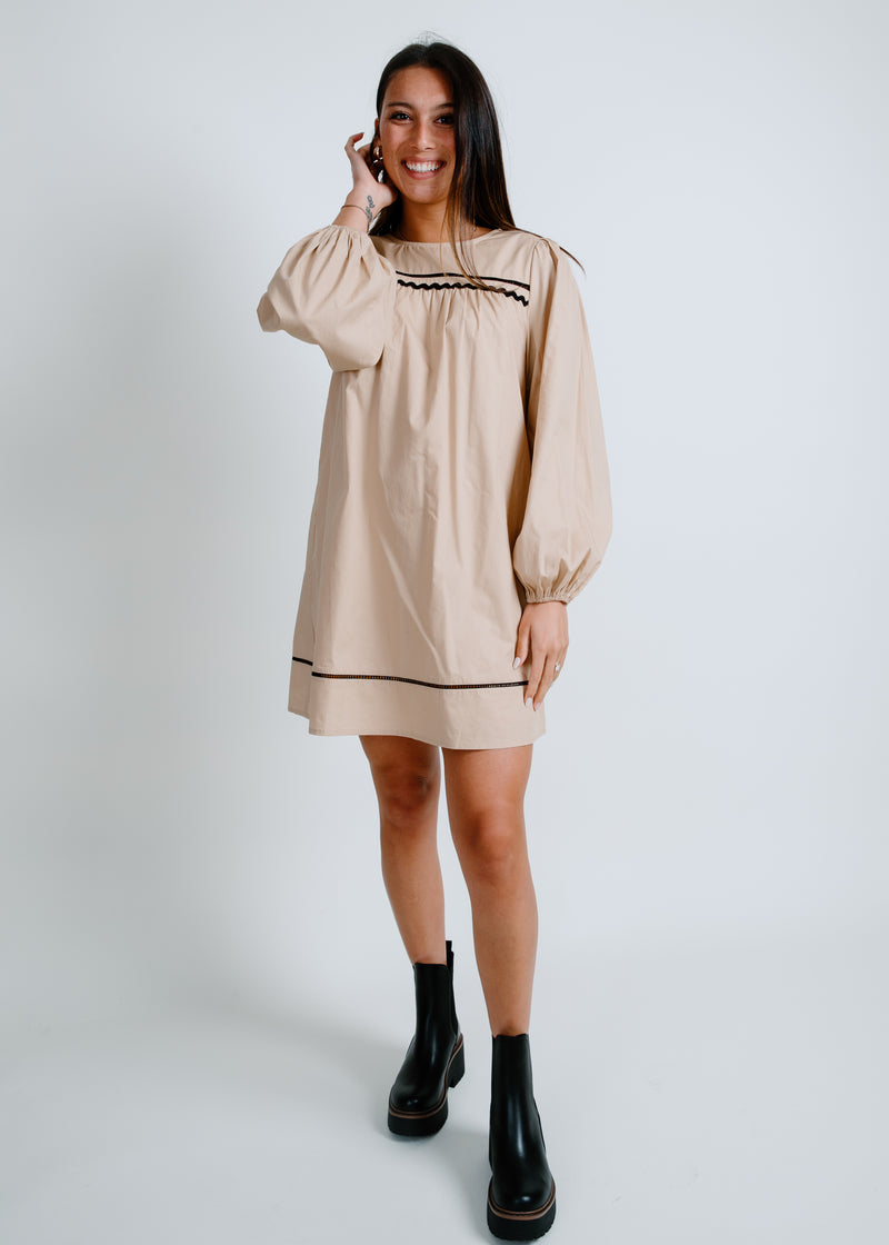 Get Along Puff Sleeve Mini Dress