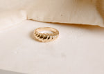 Golden Croissant Ring