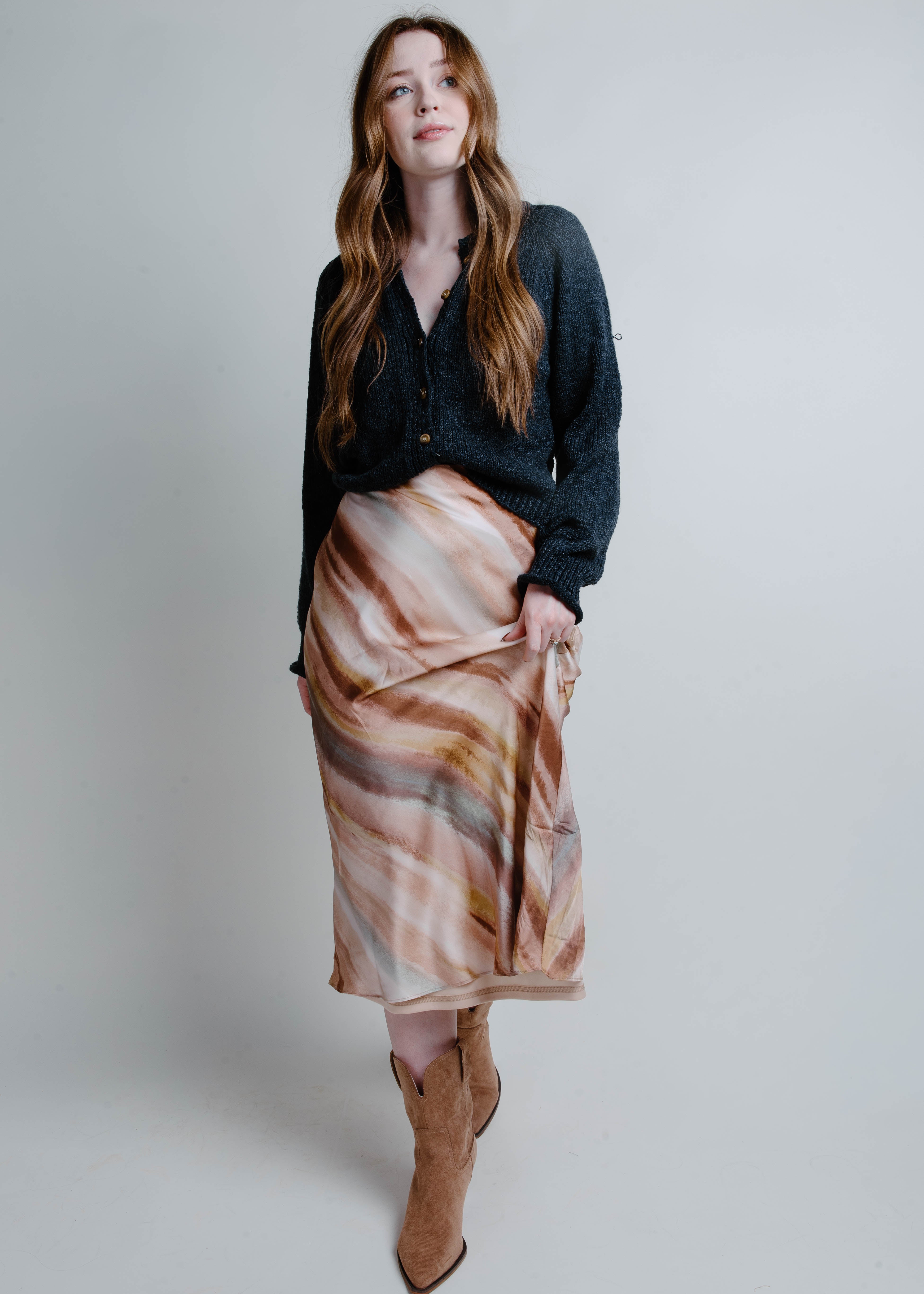 Harley Satin Maxi Skirt