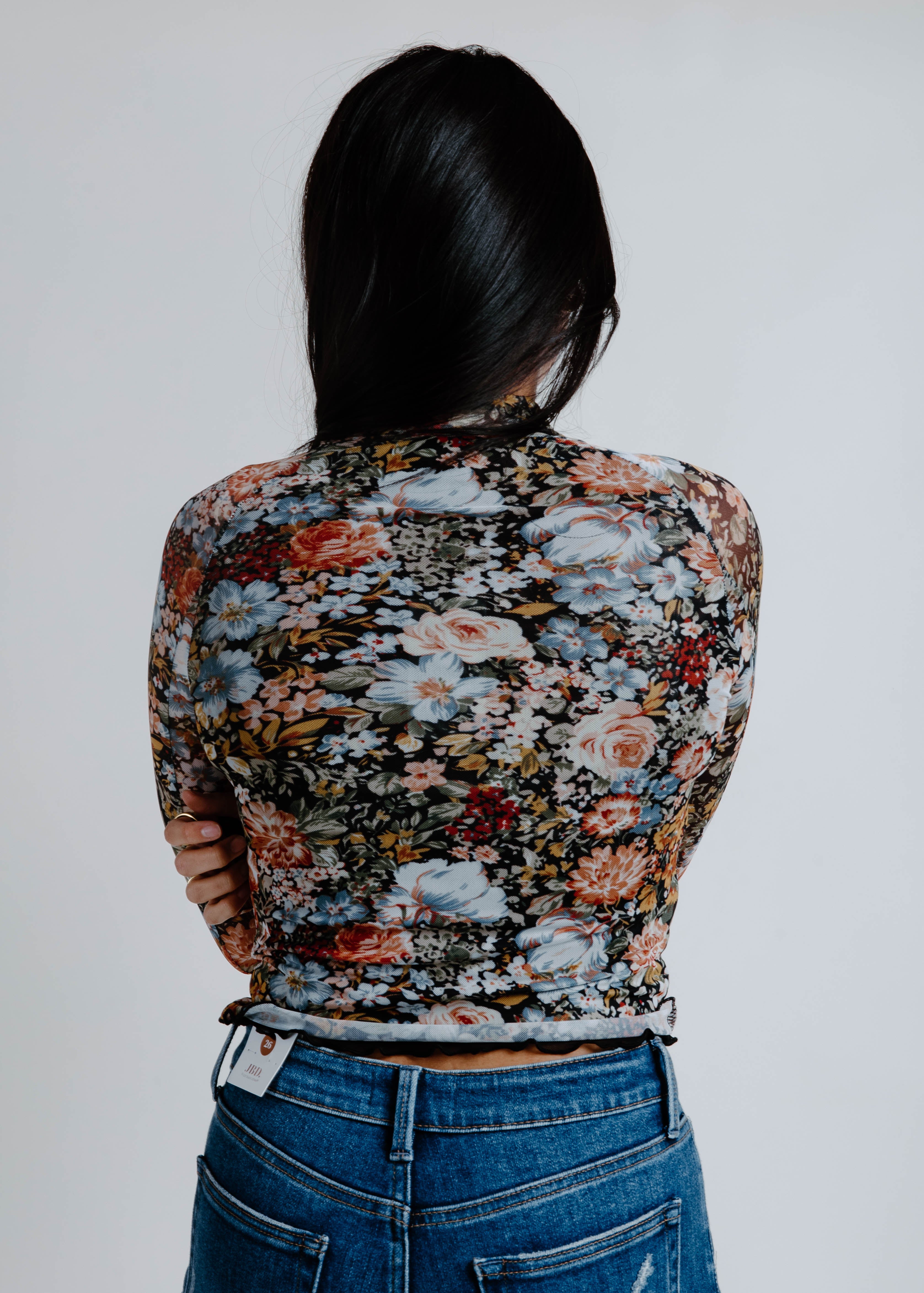 Helena Floral Mesh Top