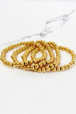 Natural Elements Gold Beaded Bracelet Set