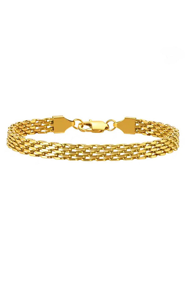 Natural Elements Gold Mesh Chain Bracelet