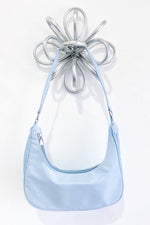 Lainey Blue Crescent Bag
