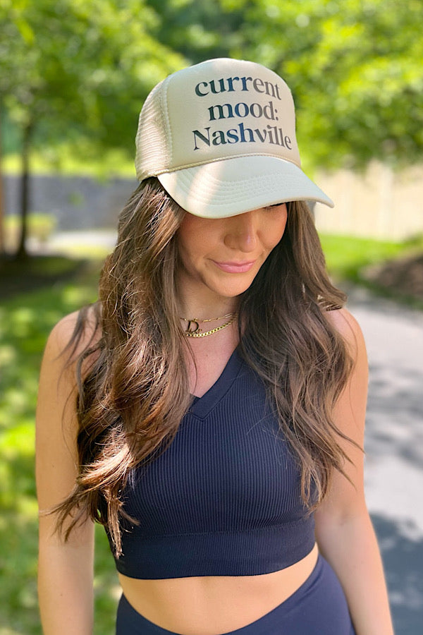 Current Mood Nashville Tan Trucker Hat