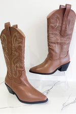 Dolly Brown Western Boot