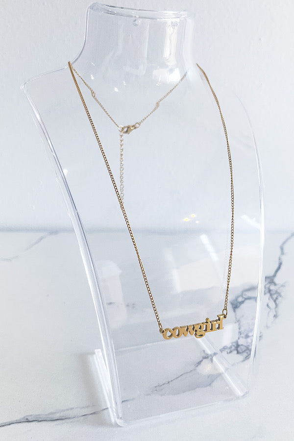 Cowgirl Gold Necklace