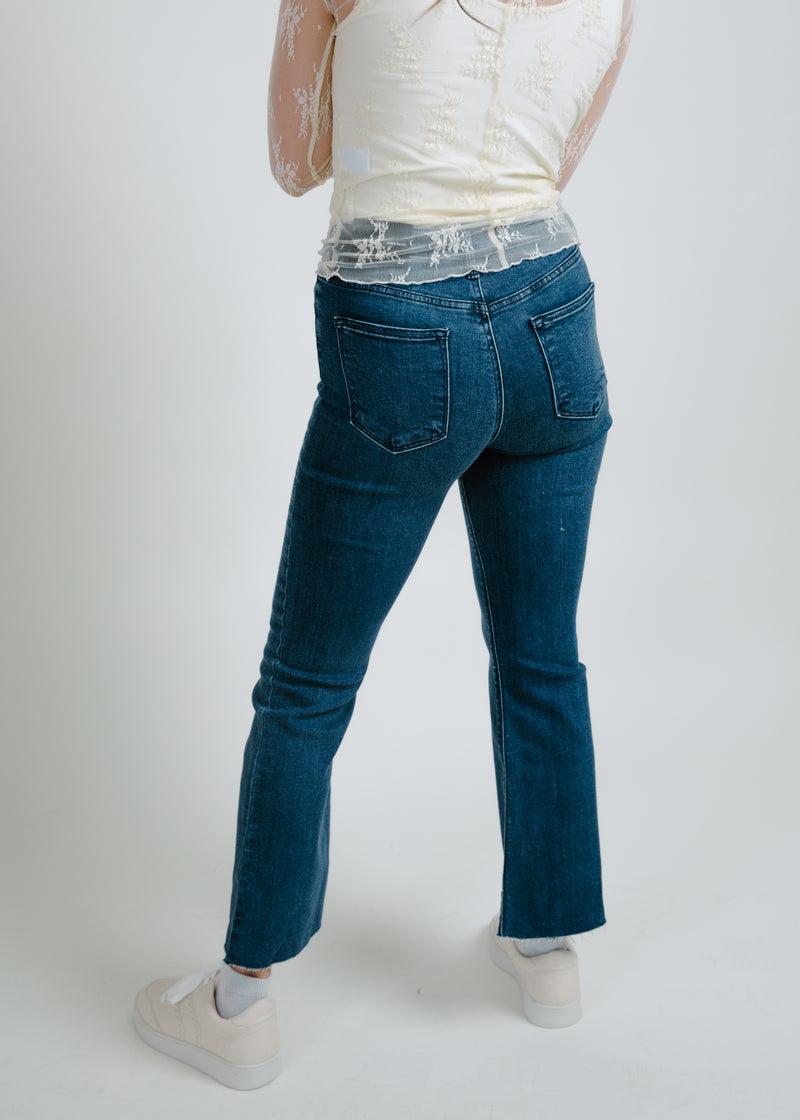 JBD High Rise Crop Flare Jean