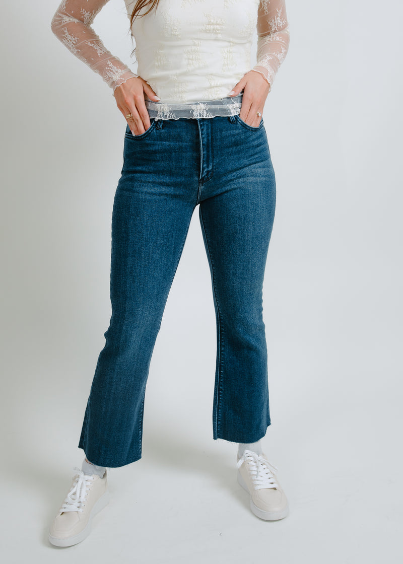 JBD High Rise Crop Flare Jean