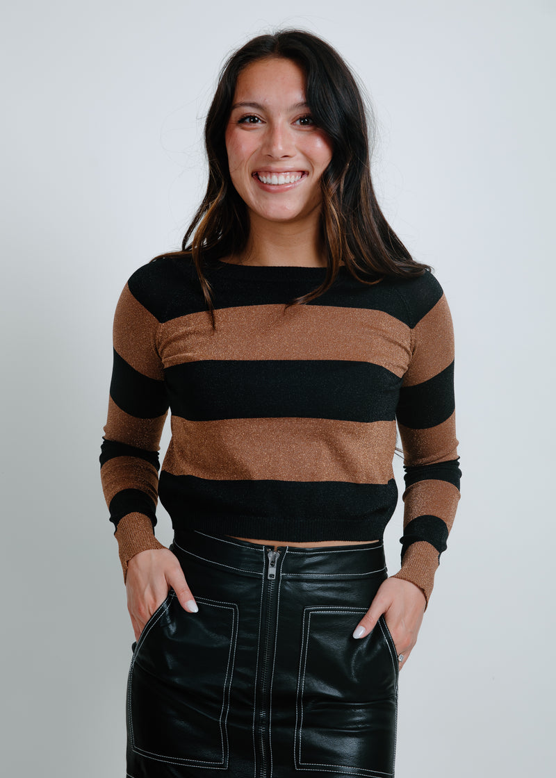 Jamie Striped Long Sleeve Top