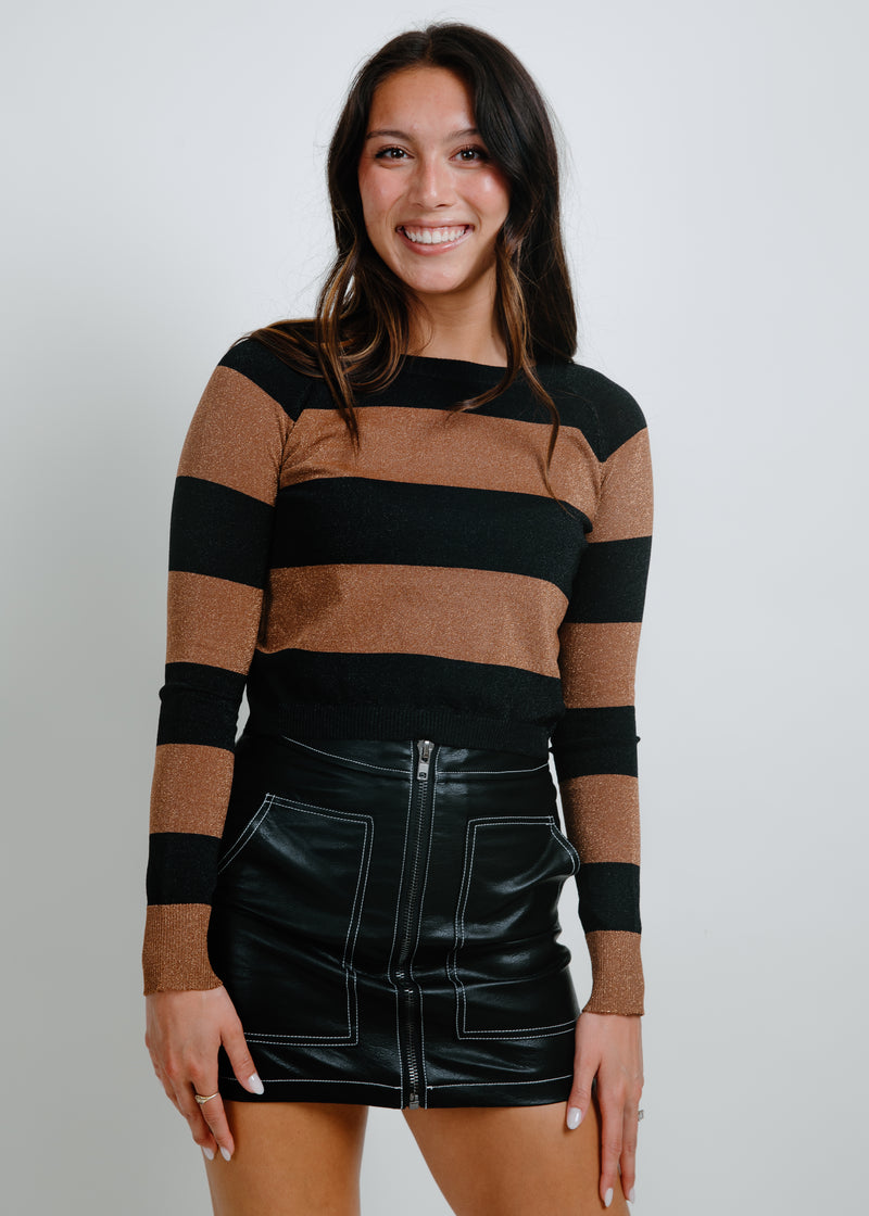 Jamie Striped Long Sleeve Top