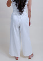 Just In Time Wide Leg Pants - Cream