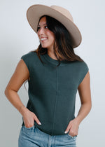 Kaity Knit Sweater - Moss Green