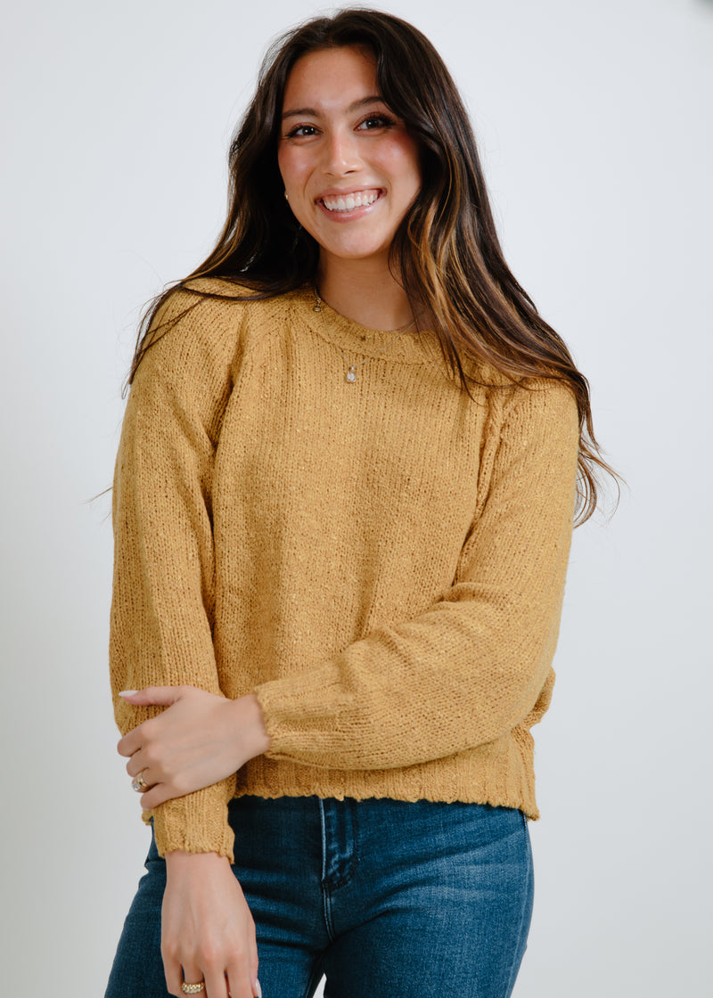 Kenzie Crewneck Sweater - Honey