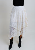 Lainey Lace Midi Skirt - Ecru