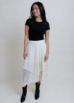 Lainey Lace Midi Skirt - Ecru