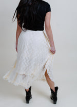 Lainey Lace Midi Skirt - Ecru