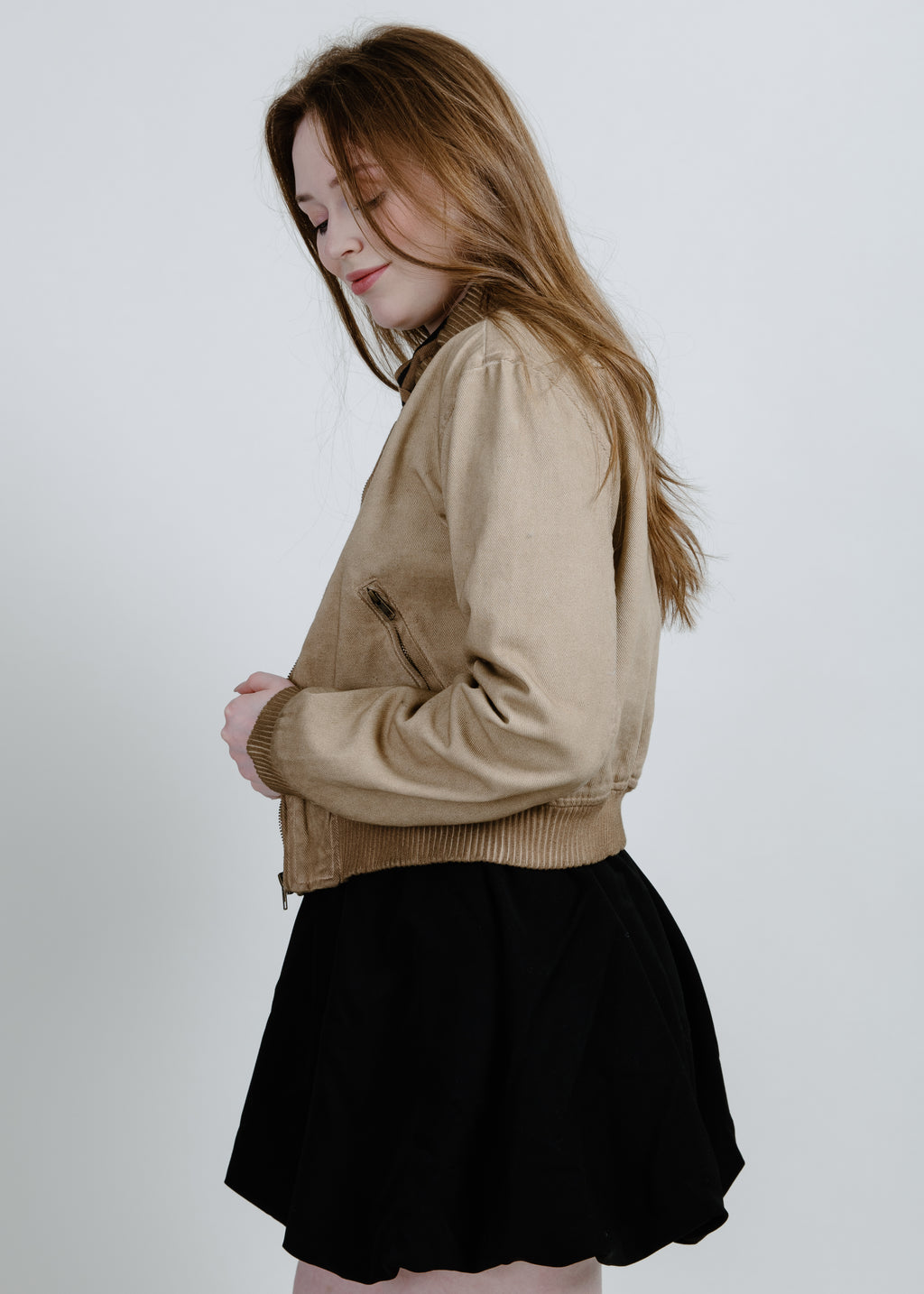 Leila Bomber Jacket - Camel