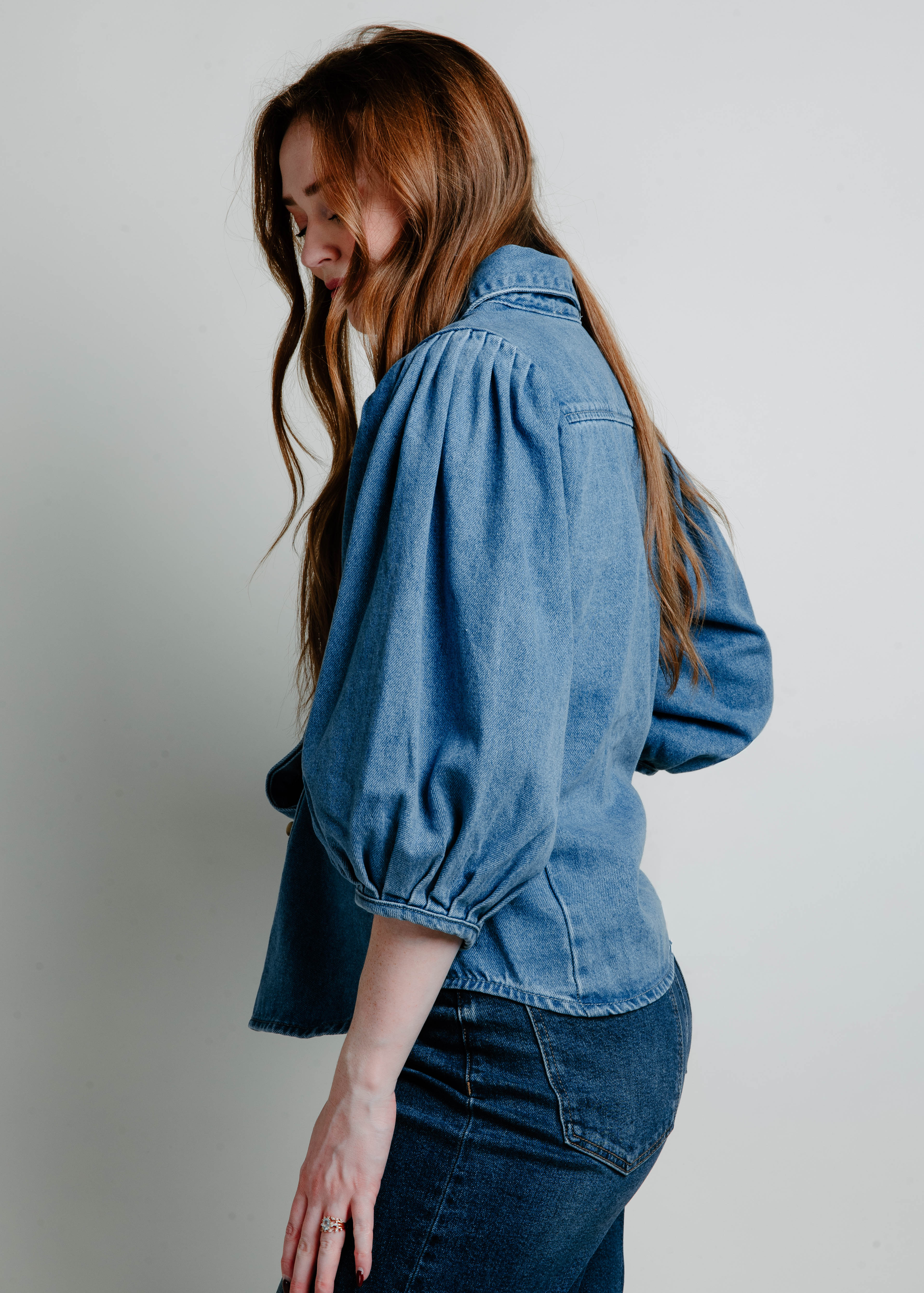 The Logan Denim Blouse