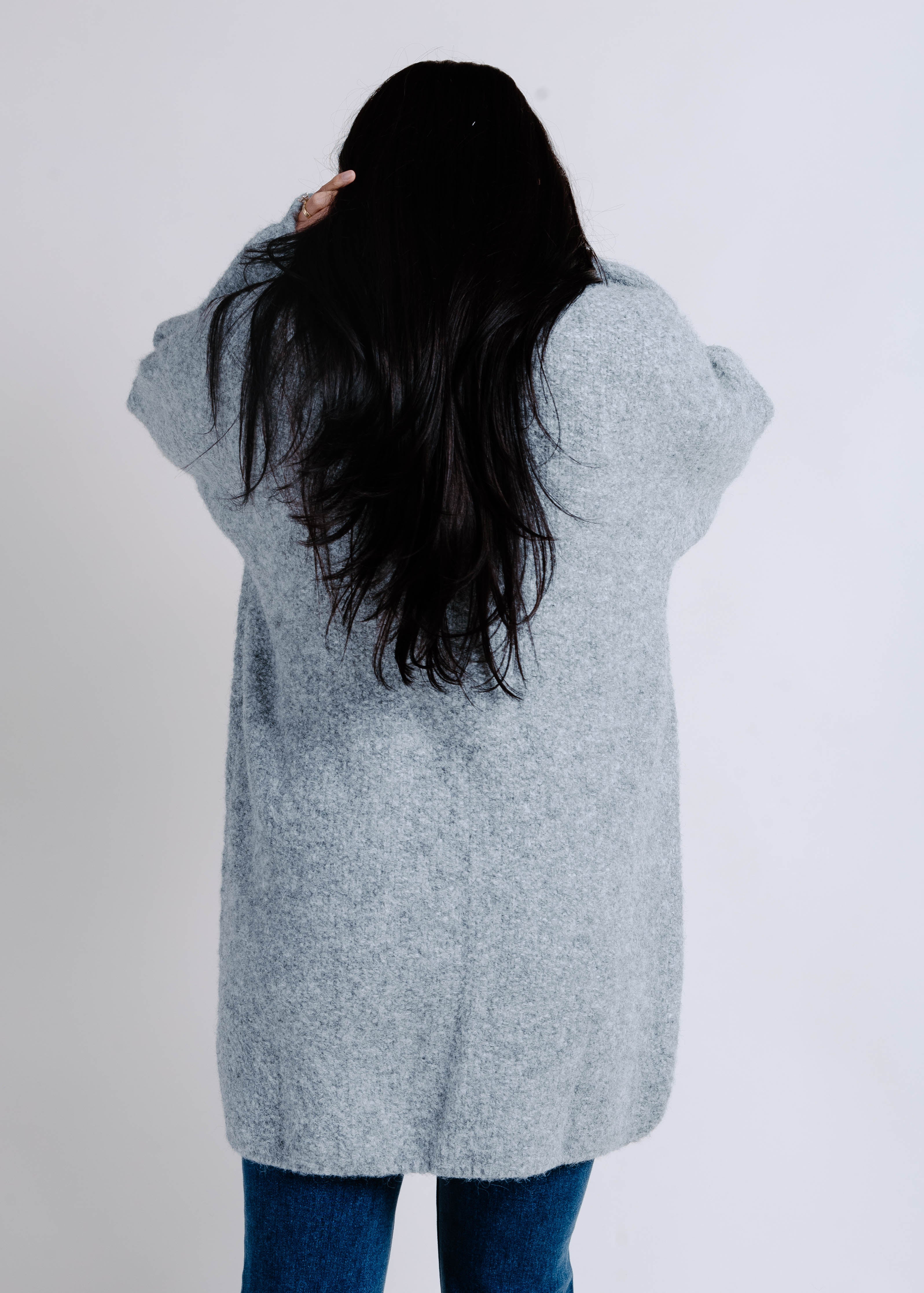 Lulu Oversized Cardigan - Grey