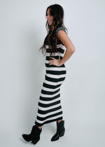 Maddy Striped Midi Dress