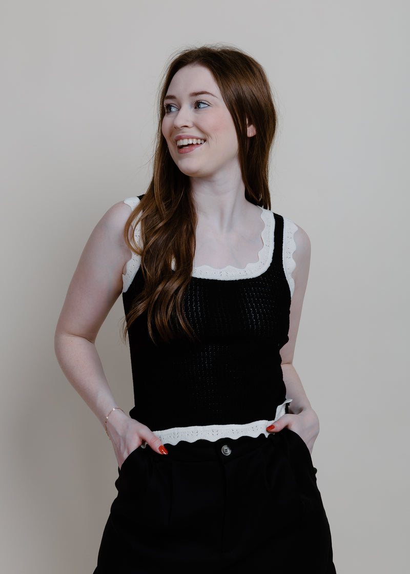 Make Way Knit Tank - Black