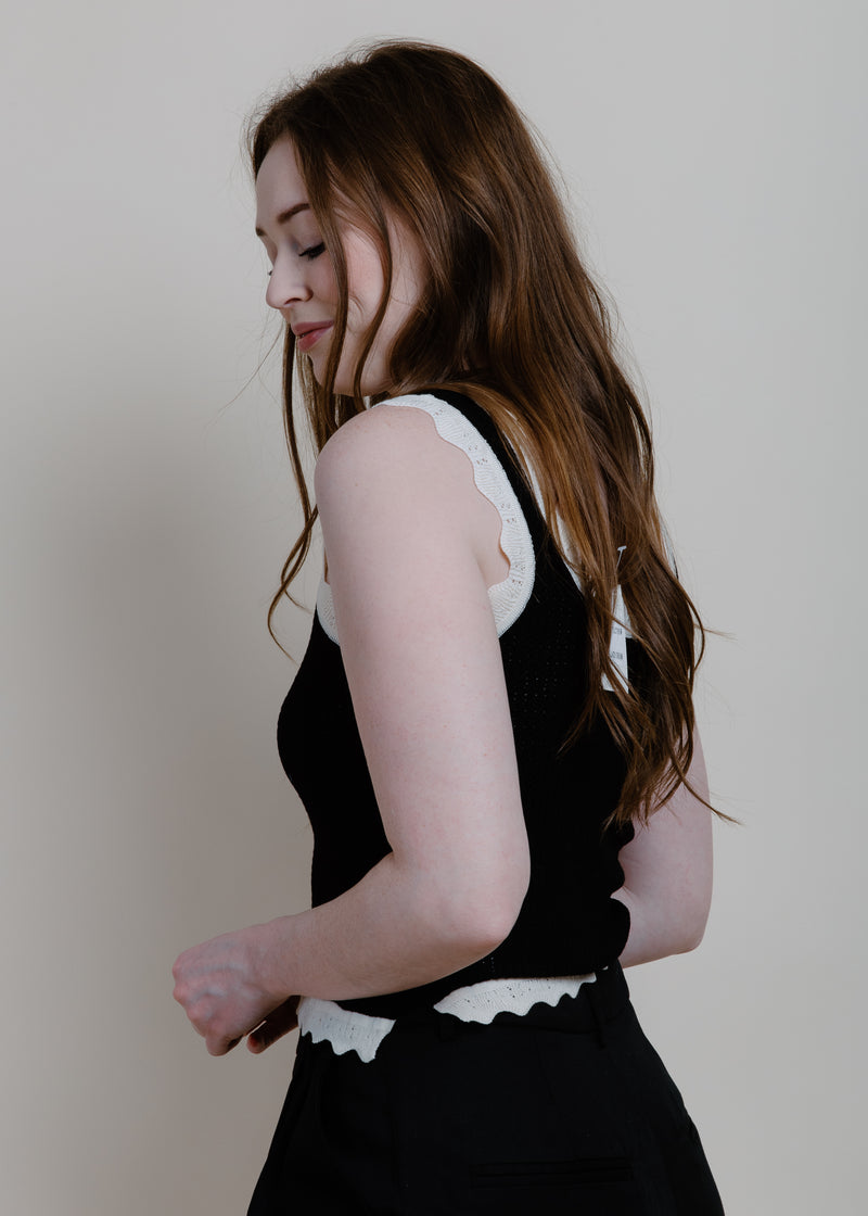 Make Way Knit Tank - Black