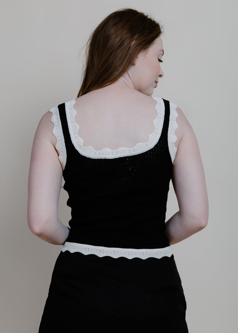 Make Way Knit Tank - Black