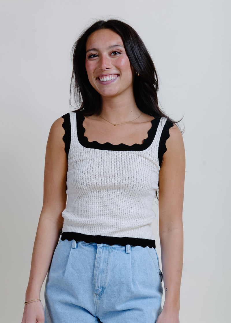 Make Way Knit Tank - Cream