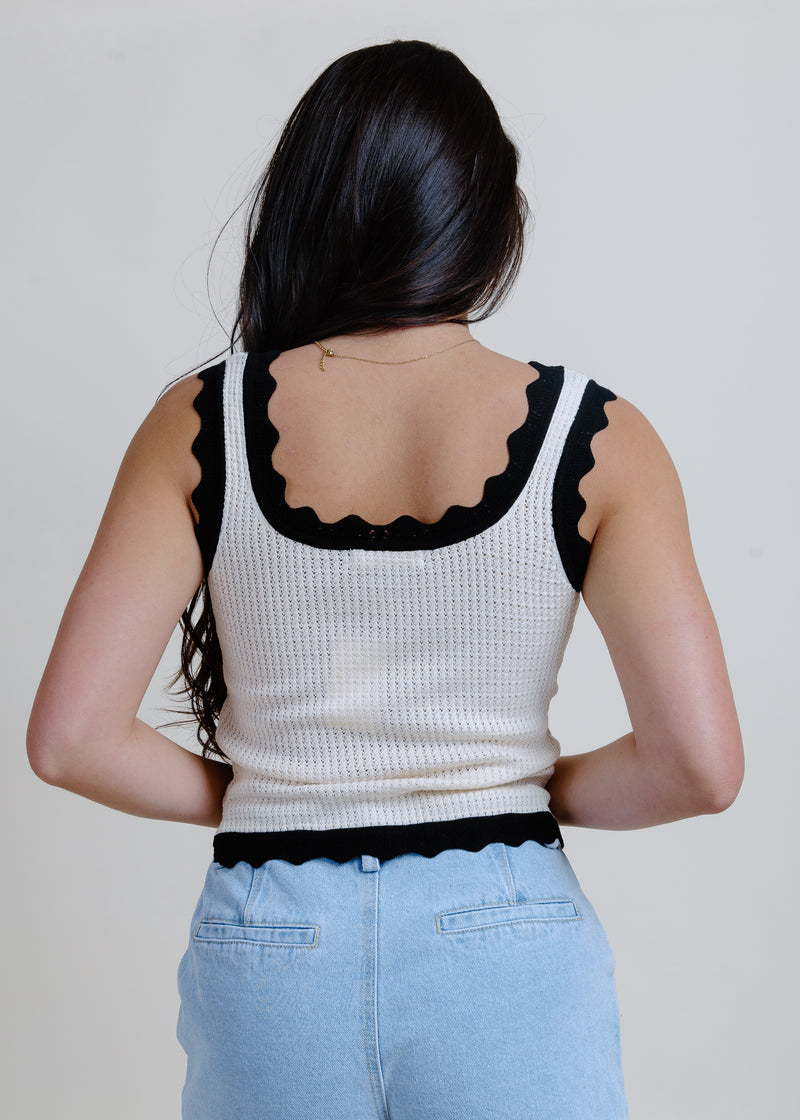 Make Way Knit Tank - Cream