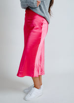 Manhattan Pink Midi Skirt