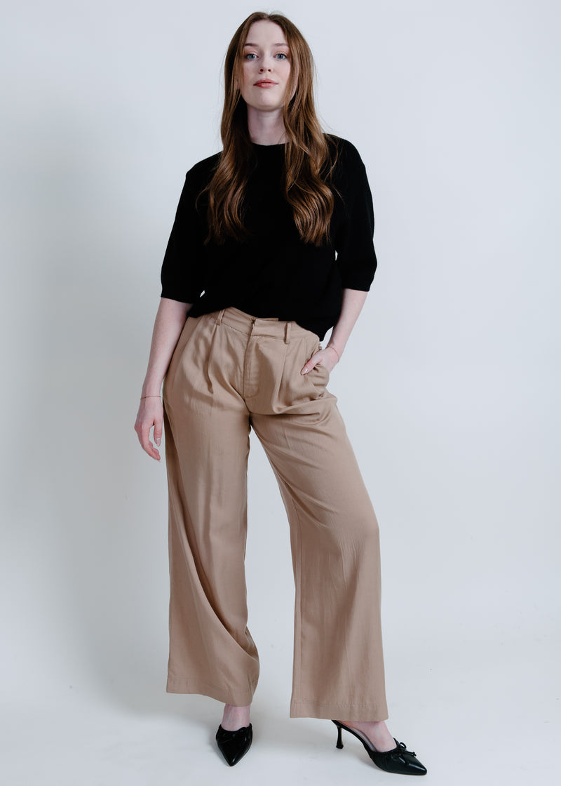 Margo Wide Leg Pants - Camel