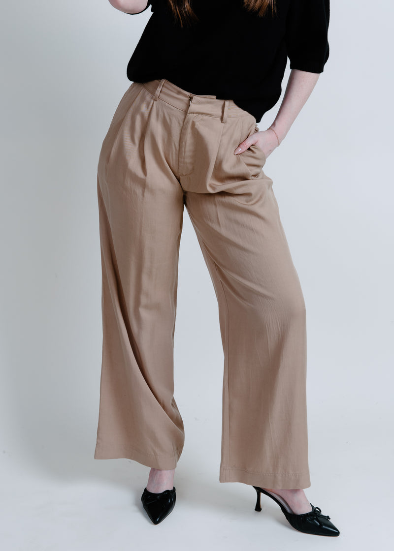 Margo Wide Leg Pants - Camel