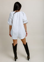 Marilyn Eyelet Romper - White