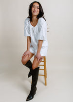 Marilyn Eyelet Romper - White