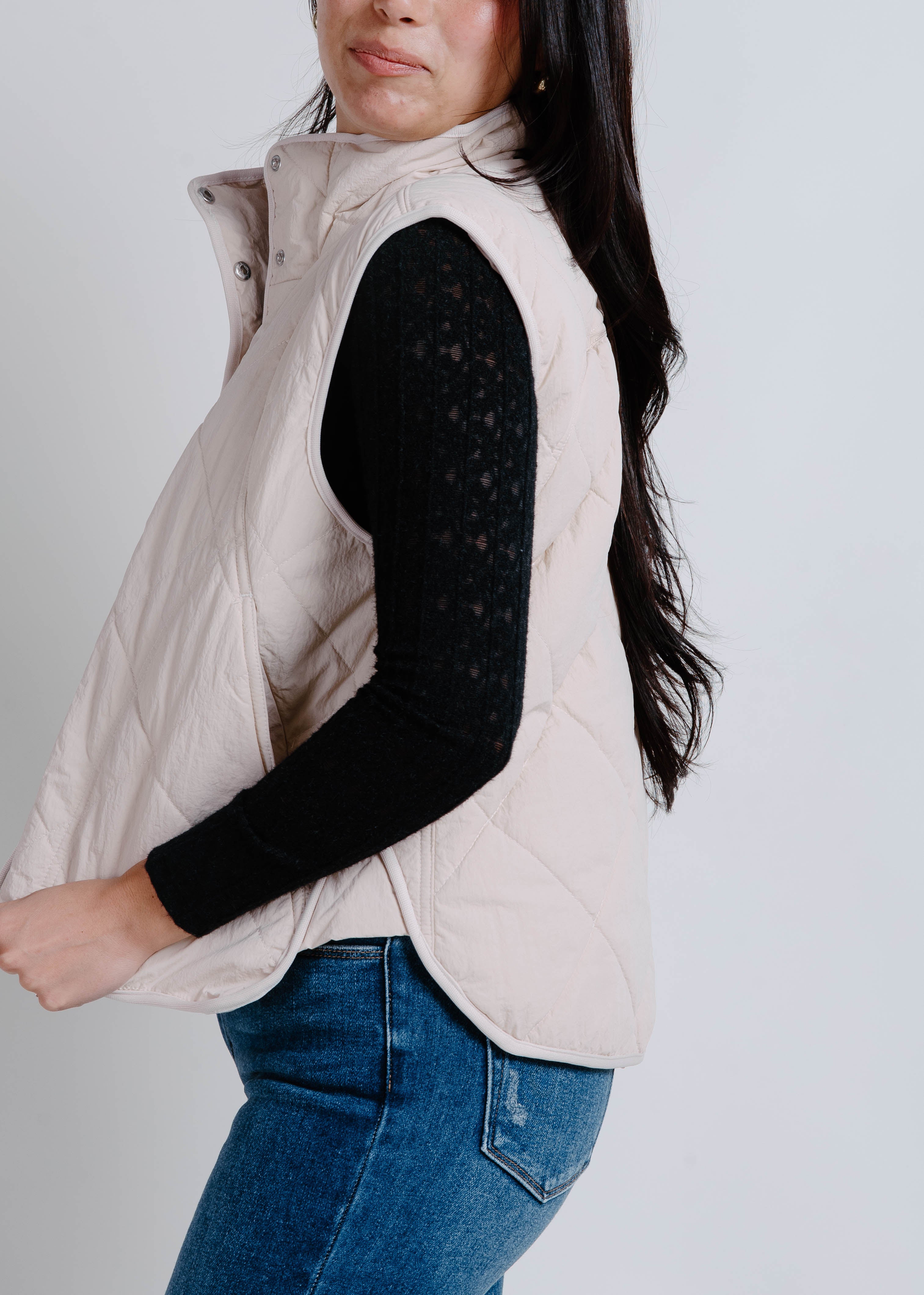 Martie Puffer Vest - Beige