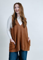 Maryelle Long Sweater Vest - Pecan