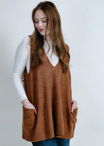 Maryelle Long Sweater Vest - Pecan