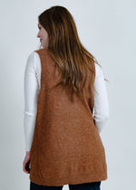 Maryelle Long Sweater Vest - Pecan