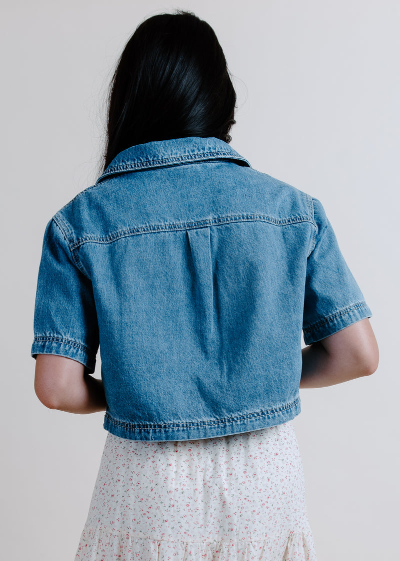 Miley Denim Crop Top