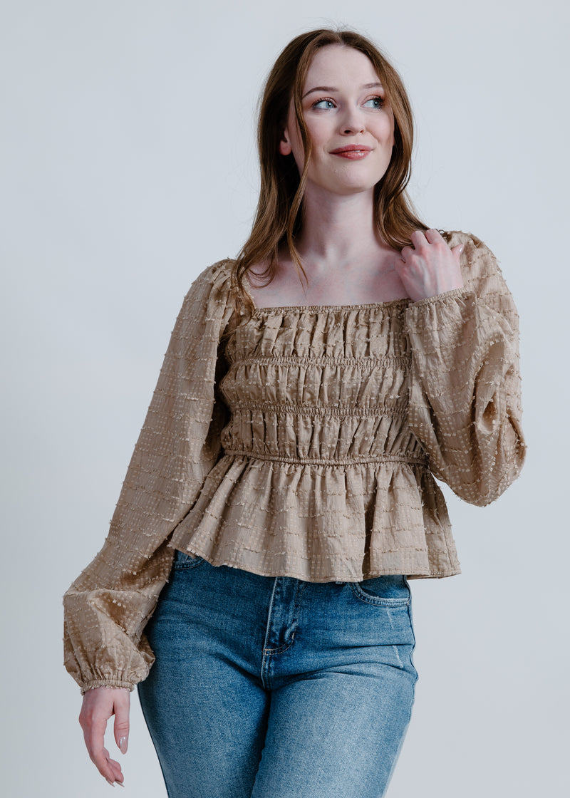 Miranda Blouse - Taupe