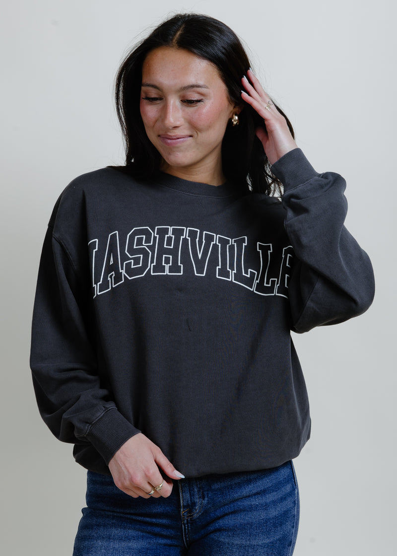 Nashville Premium Crewneck- Charcoal