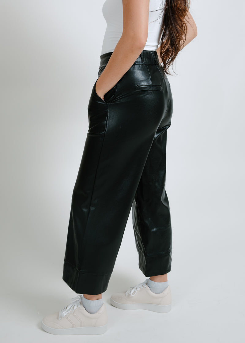 Night Life Wide Leg Faux Leather Pants