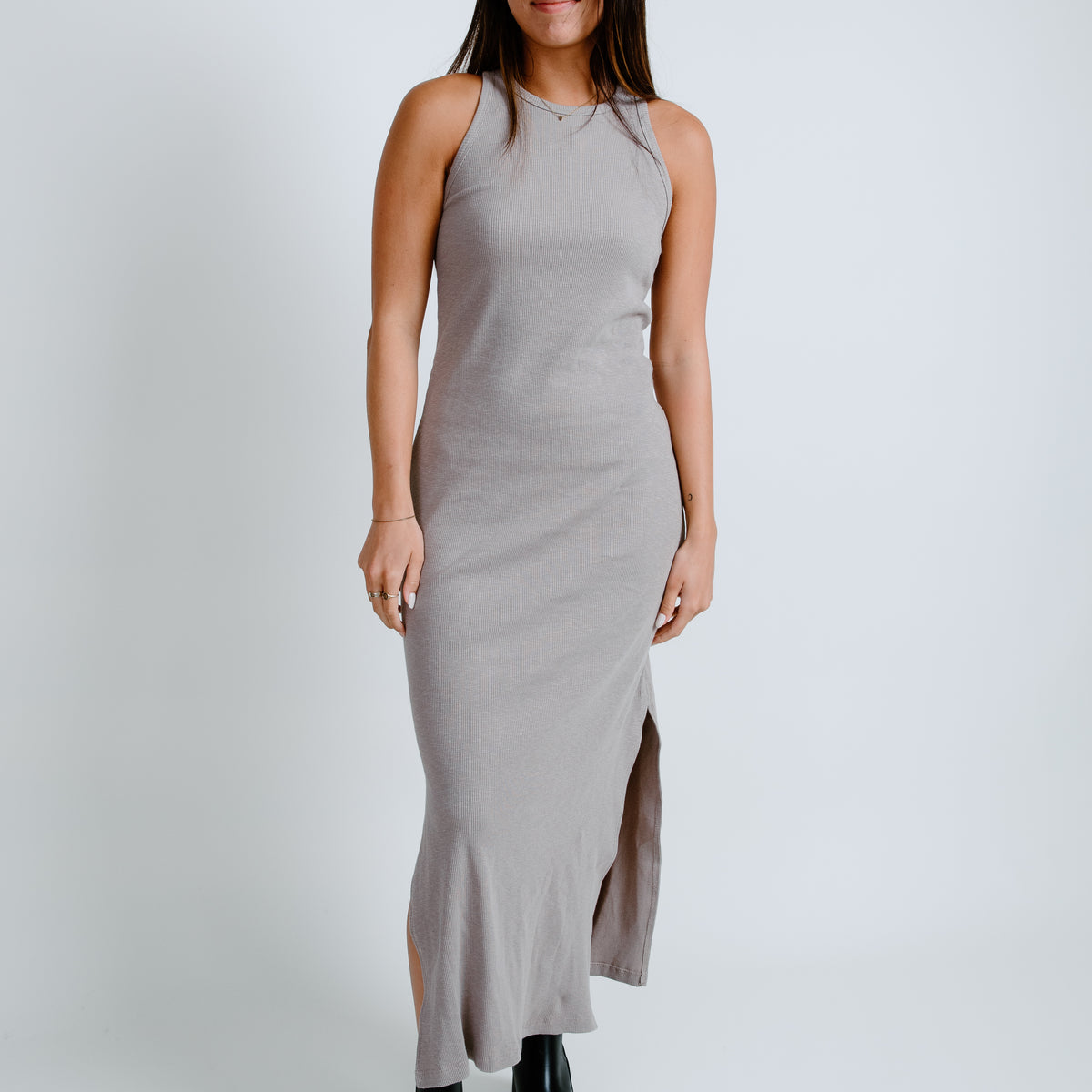 Nolan Ribbed Maxi Dress Large Nolan Ribbed Maxi Dress Large